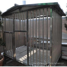 Grande gaiola dobrável de arame para animais de estimação para canil de metal em casinha de cachorro com portão